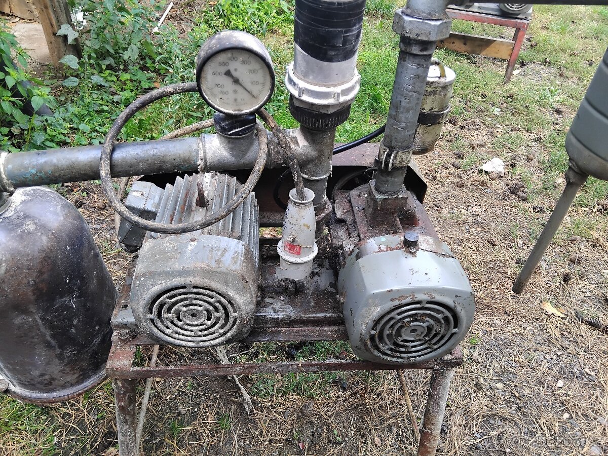 Dojení 4kw elektromotor,  4kw vývěva