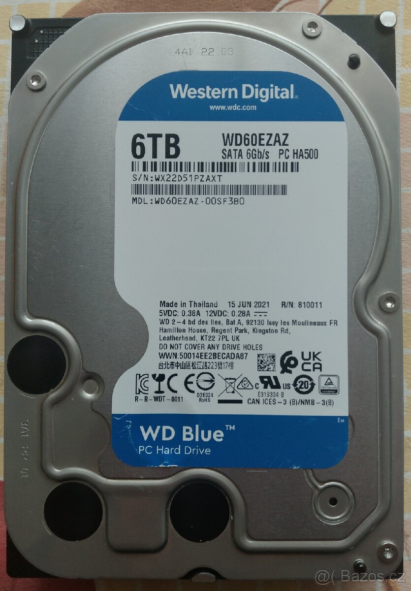 Western Digital BLUE 6TB 3.5" SATA WD