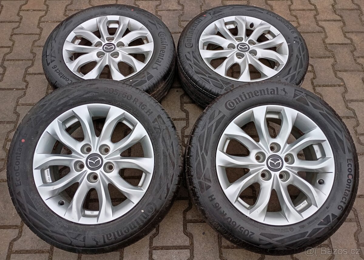 Alu kola originál Mazda 3 5x114,3 R16 Krásná sada