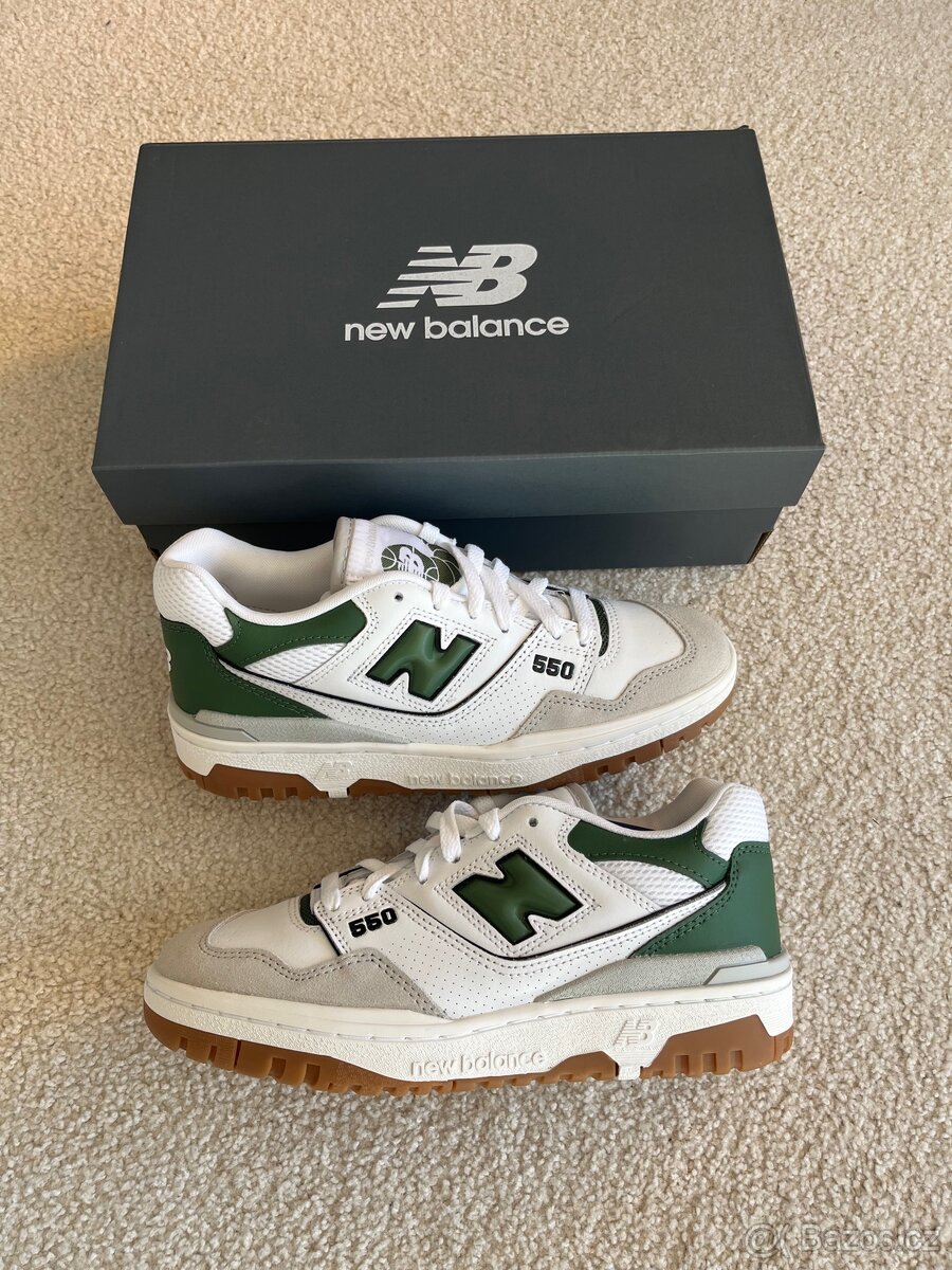 New balance 550 green/white