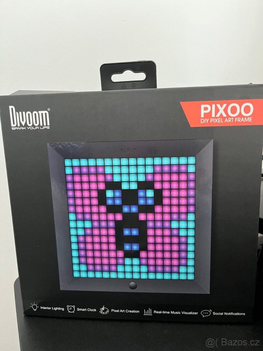 Divoom Pixoo Pixel Art Frame – Stylový LED panel s Bluetooth