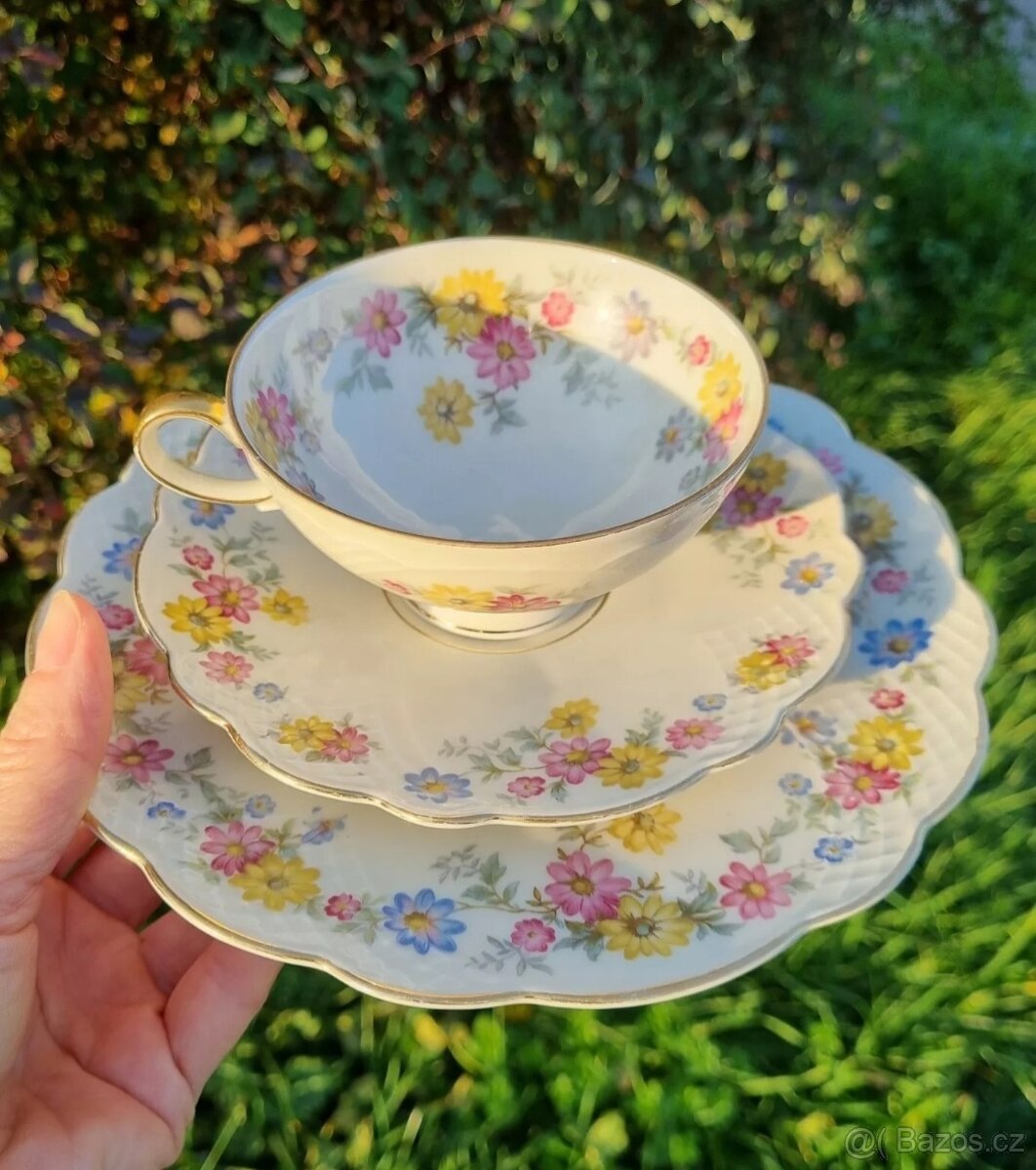 Starožitná porcelánová sada, Německo Zeh Jchecze