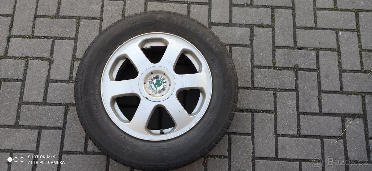 Škoda-litá kola Elegant 15"-5x100-pneu 195/65 r15