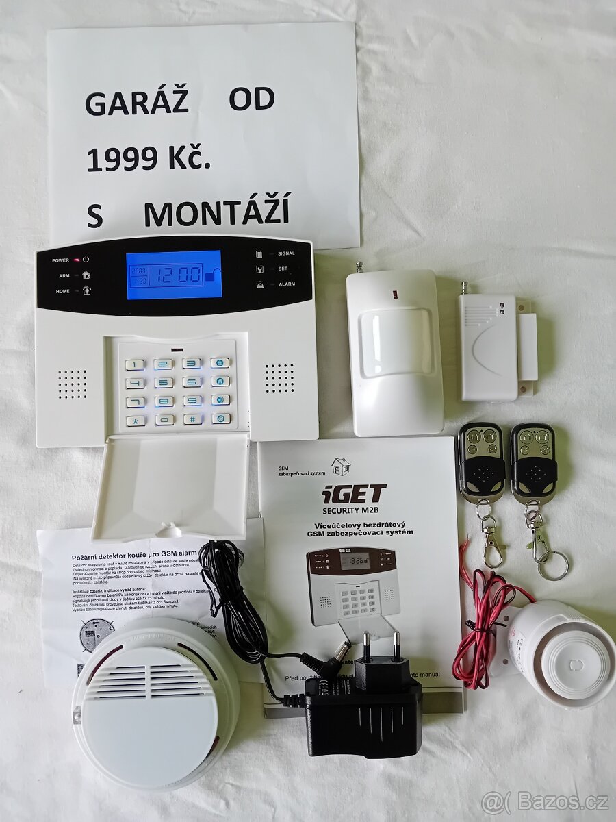 Zabezpečení garáže GSM Alarm