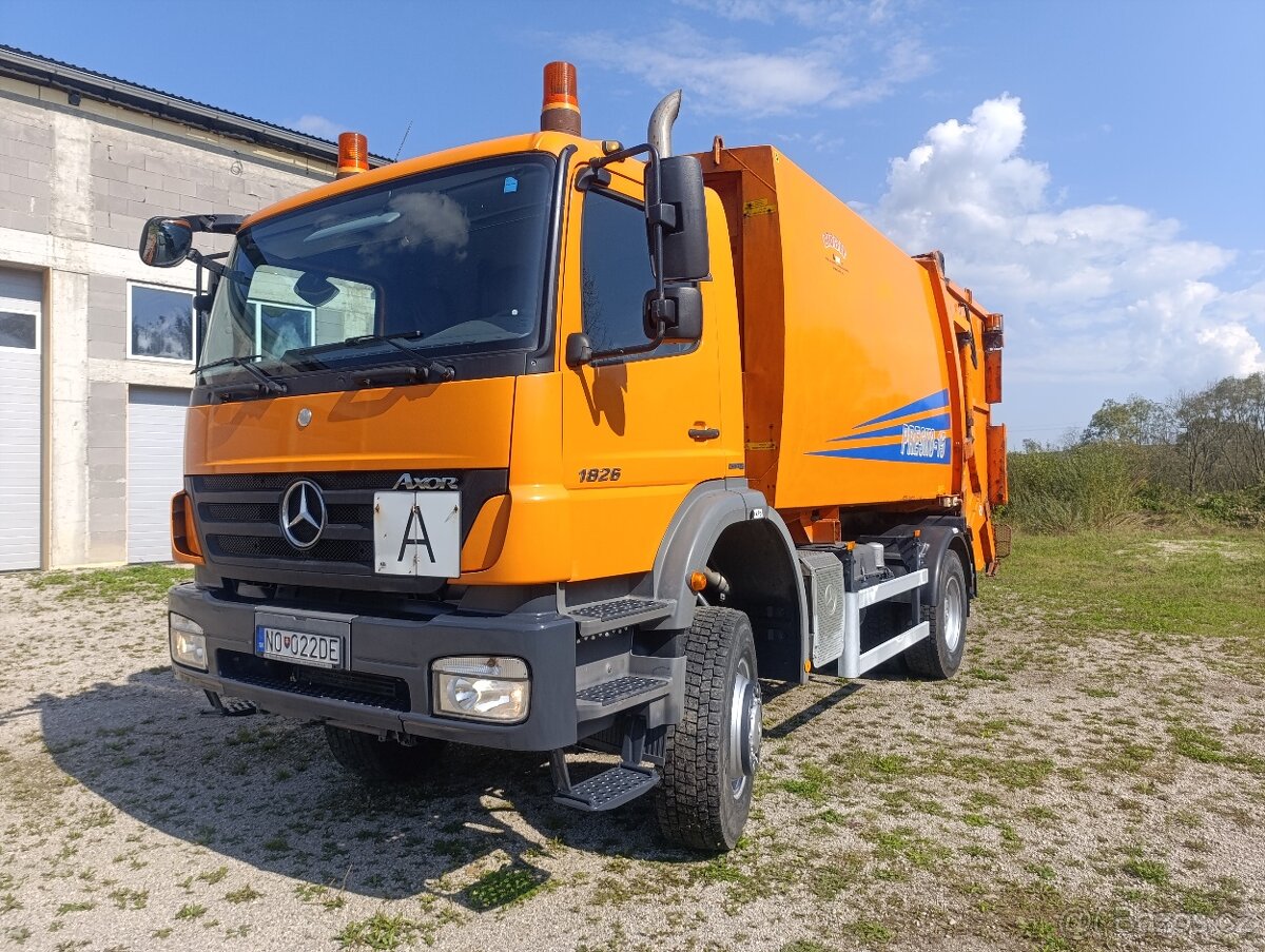 MERCEDES AXOR 1836AK 4x4 ,,nosič výmenných nádstaveb"