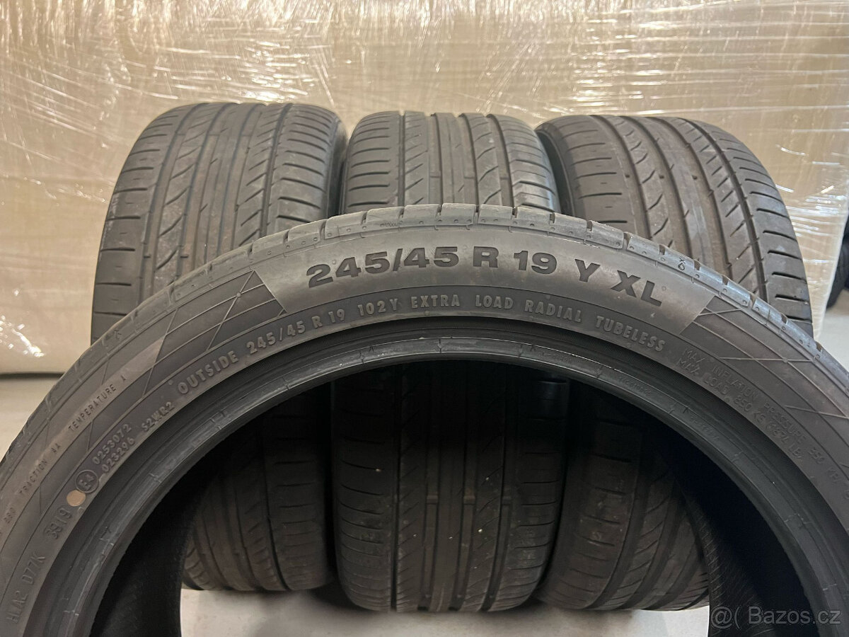 245/45R19 102Y CONTINENTAL SPORTCONTACT 5  letní pneu 4x6mm