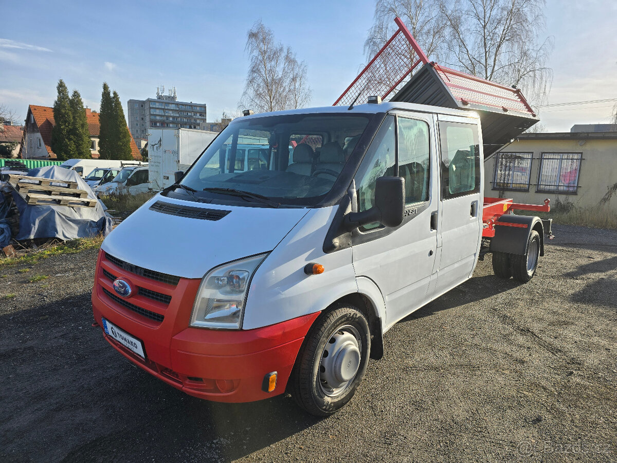 FORD TRANSIT TŘÍSTR. SKLÁPĚČ, 6 MÍST K SEZENÍ, 6x NOVÉ PNEU