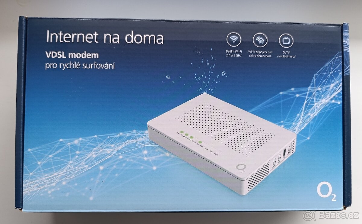 Prodám zánovní router na wifi značky O2