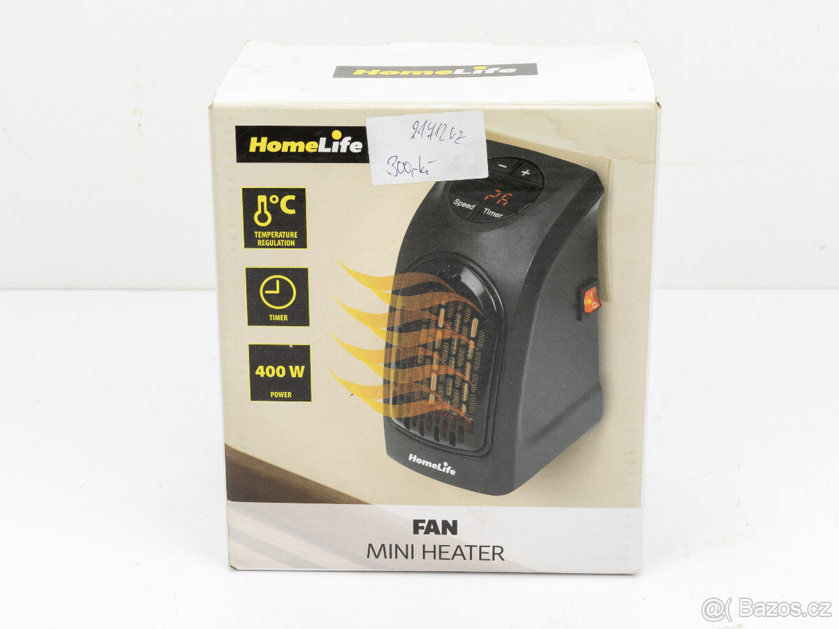 Nový teplovzdušný ventilátor HomeLife MINI HEATER