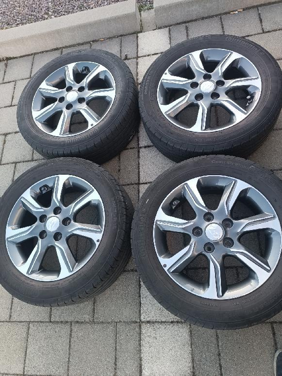 4 letní Alu kola orig. Hyundai ix20 6Jx16H2 5x114,3 ET51