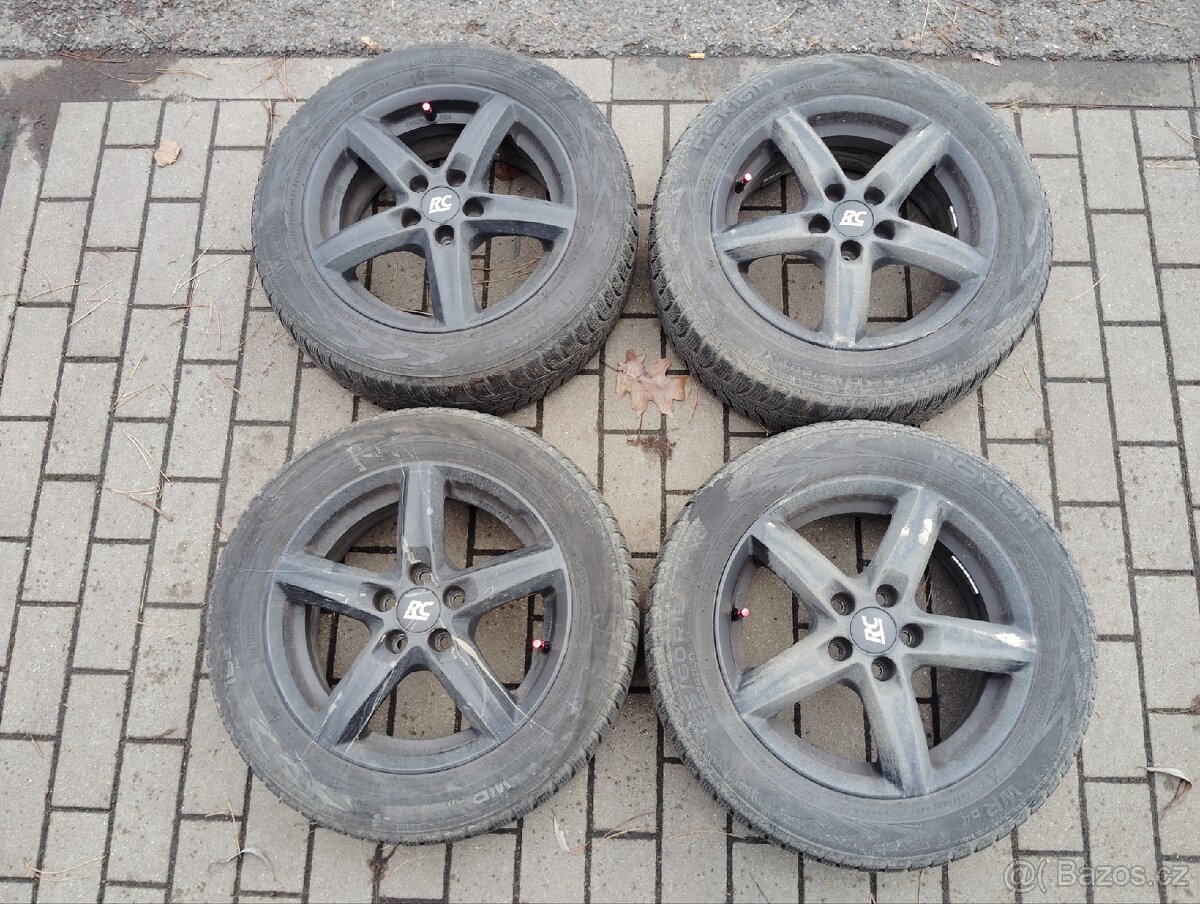 5x100 et38 185/60R15 Brock RC černá mat