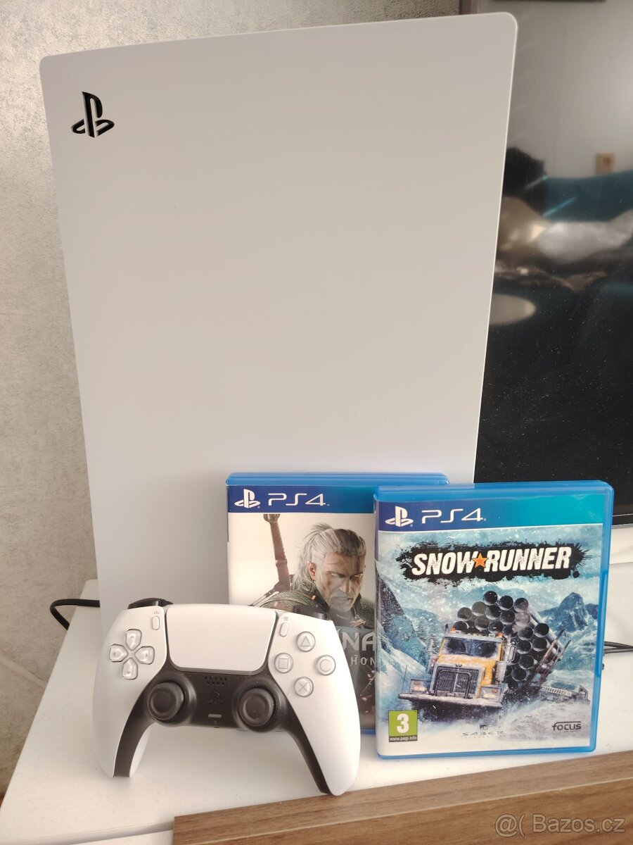 PlayStation 5 s mechanikou + 2 hry