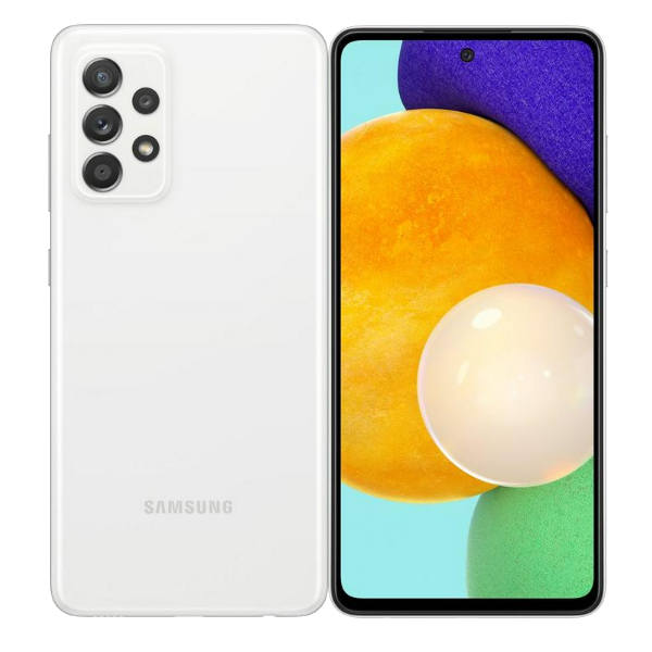 Samsung Galaxy A52 v bíle barvě v top stavu
