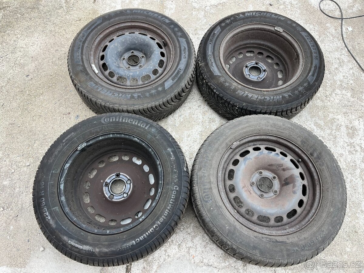 ZIMNÍ KOLA 5X108,7JX16, 225/60R16, CITROEN C5 III