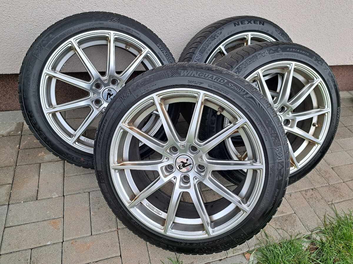 Alu kola DAR 18" 5x112 + zimní pneu 225/45/18