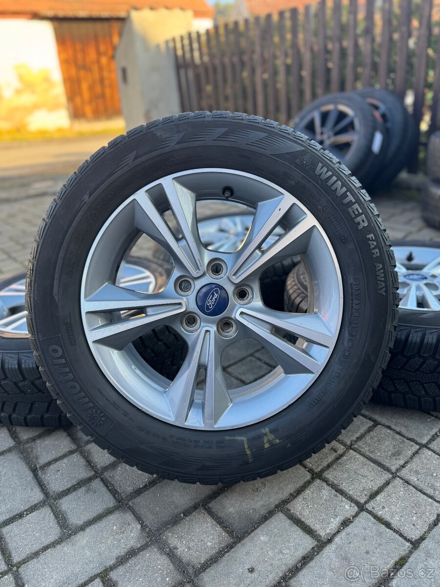 ORIGINÁL Alu Ford R16, 5x108 - ZIMNÍ PNEU