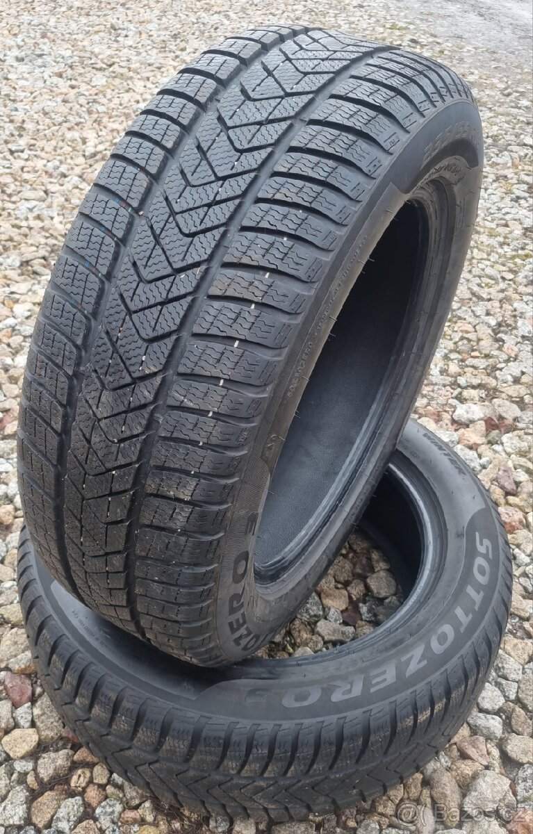 2ks pěkných zimních pneu Pirelli Sottozero 235/55/18