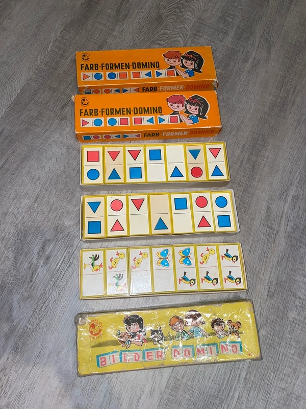 Retro vintage domino Tabarz Spielzeug