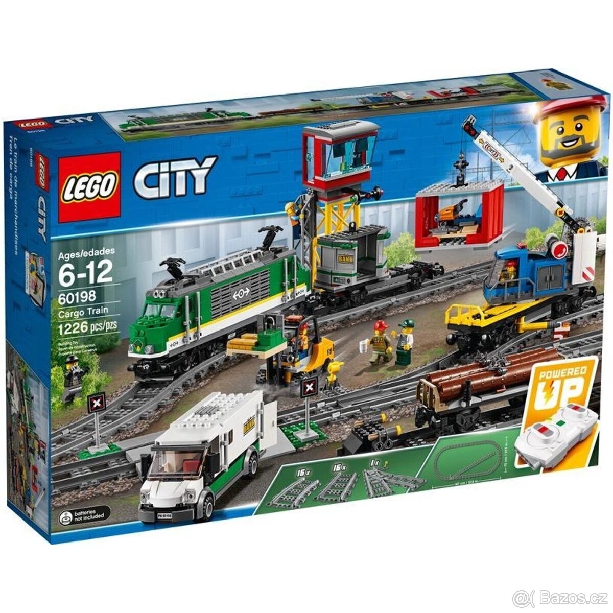 LEGO City 60198 Nákladní vlak + 3 sady kolejí