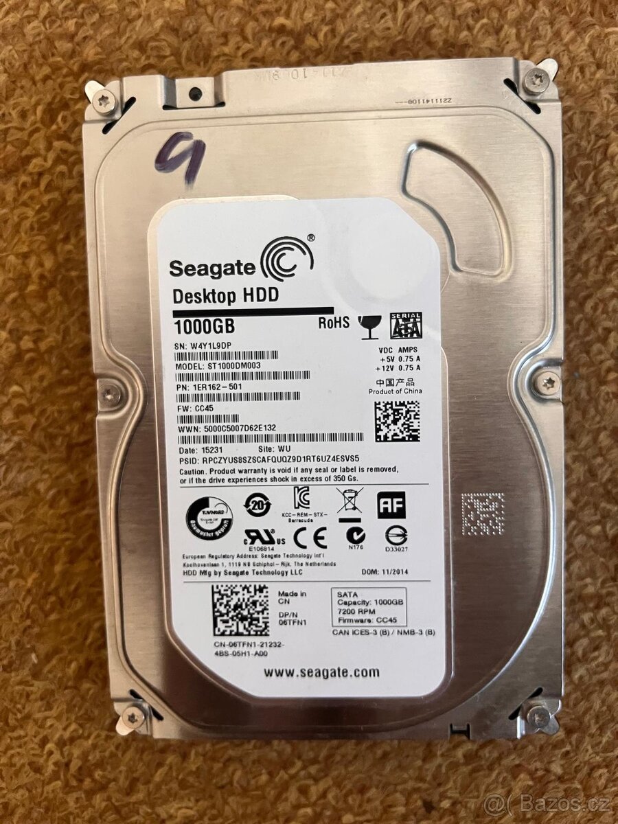 Seagate Desktop HDD 1000GB/ST1000DM003