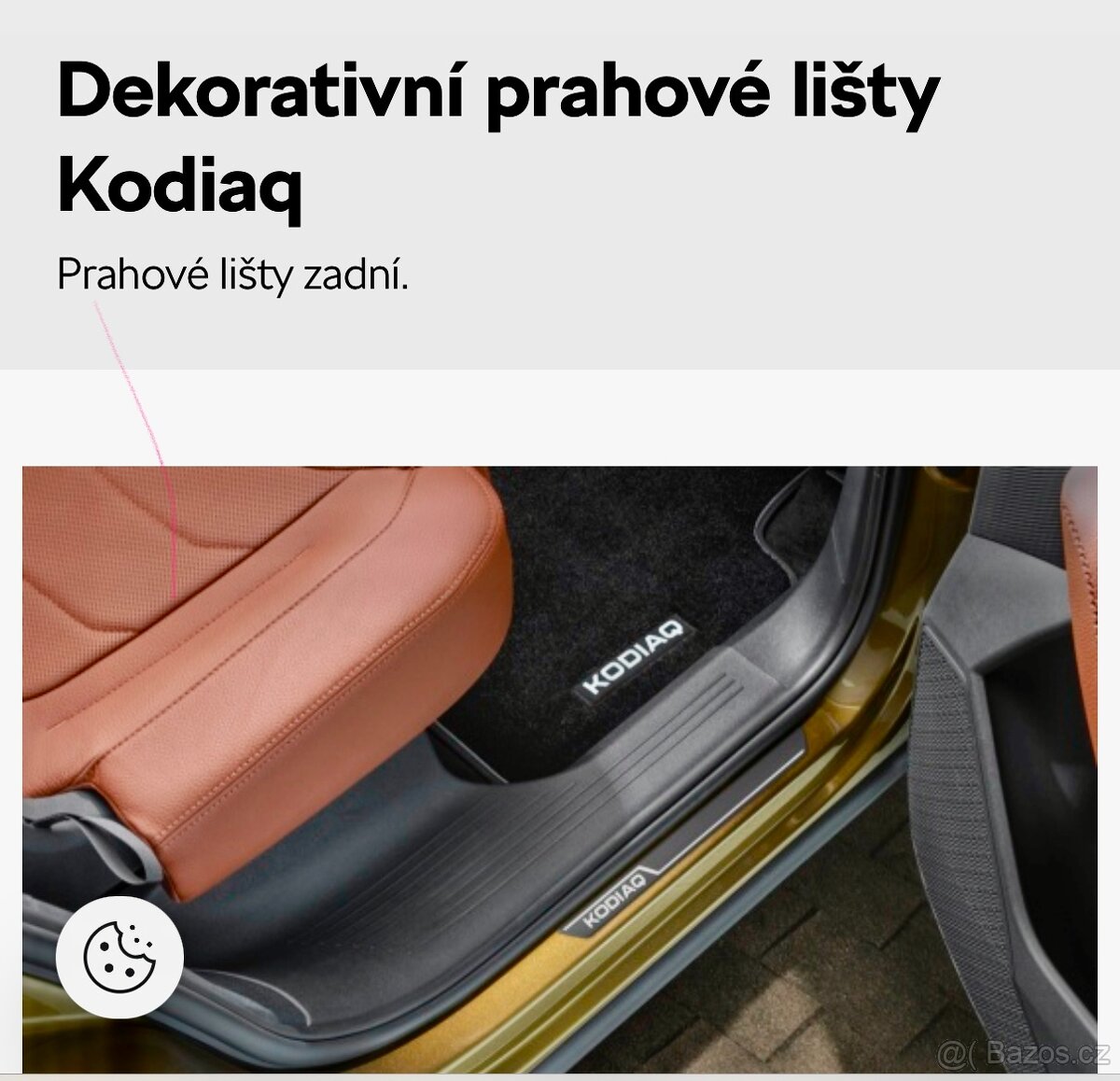 Prahové dekorativní lišty zadní Kodiaq 2 - kód:57071303C