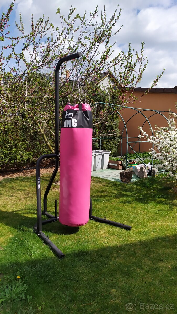 RING SPORT Boxovací pytel SUPER 140 x 40 cm 40 kg EDICE PINK