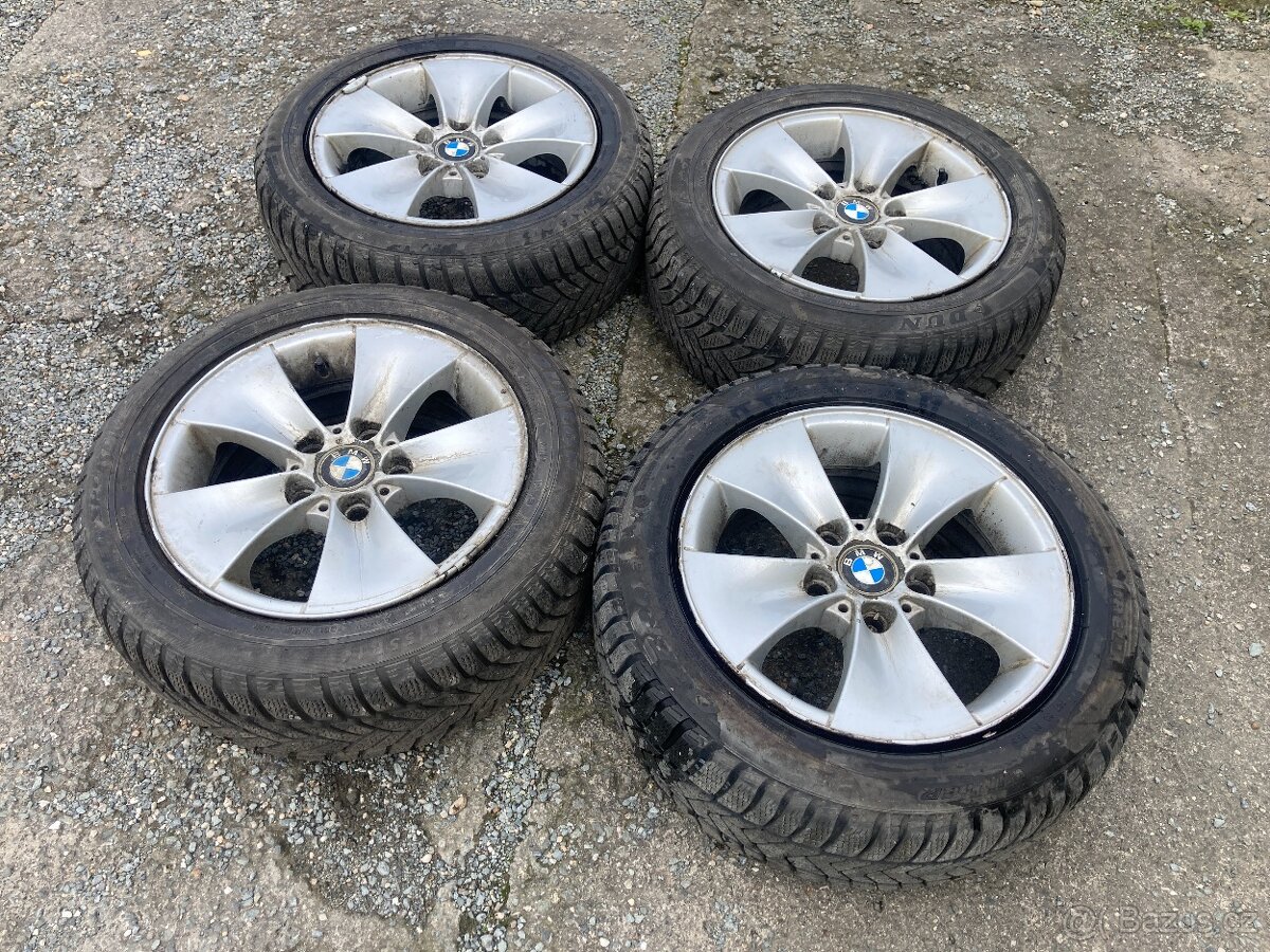 Alu Kola 5x120 Bmw 205/55/16 Dunlop Zimní