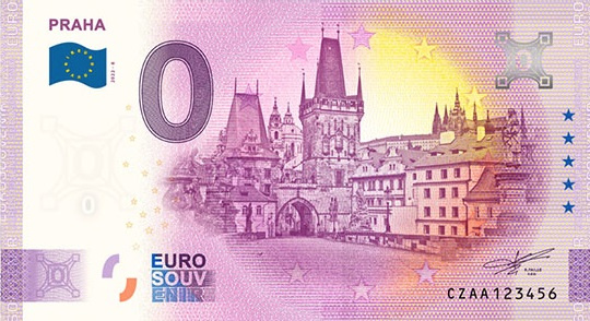 0 Euro Praha - Karlův most