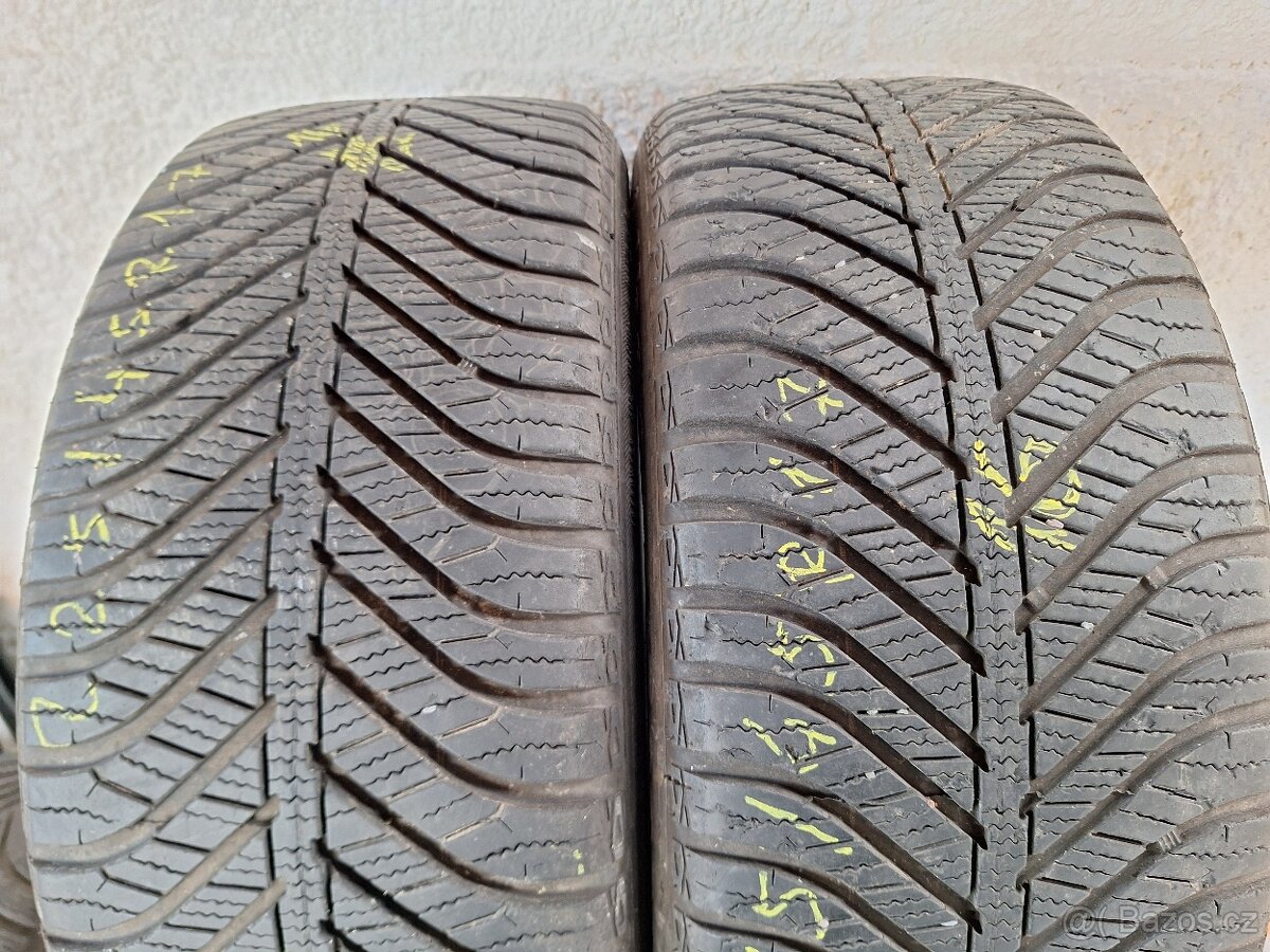 Prodám celoroční pneu 225/45/17 Goodyear