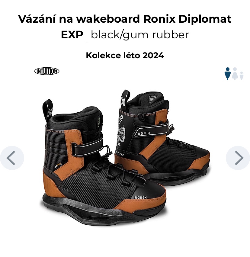 Prodám wake vázáni Ronix Diplomat US 13/14