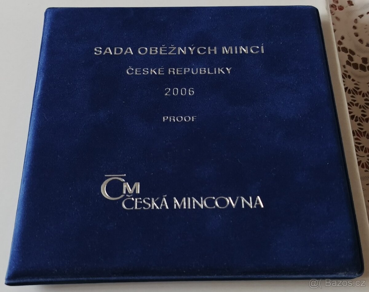 Sada mincí ČR 2006 proof v semišovém obalu