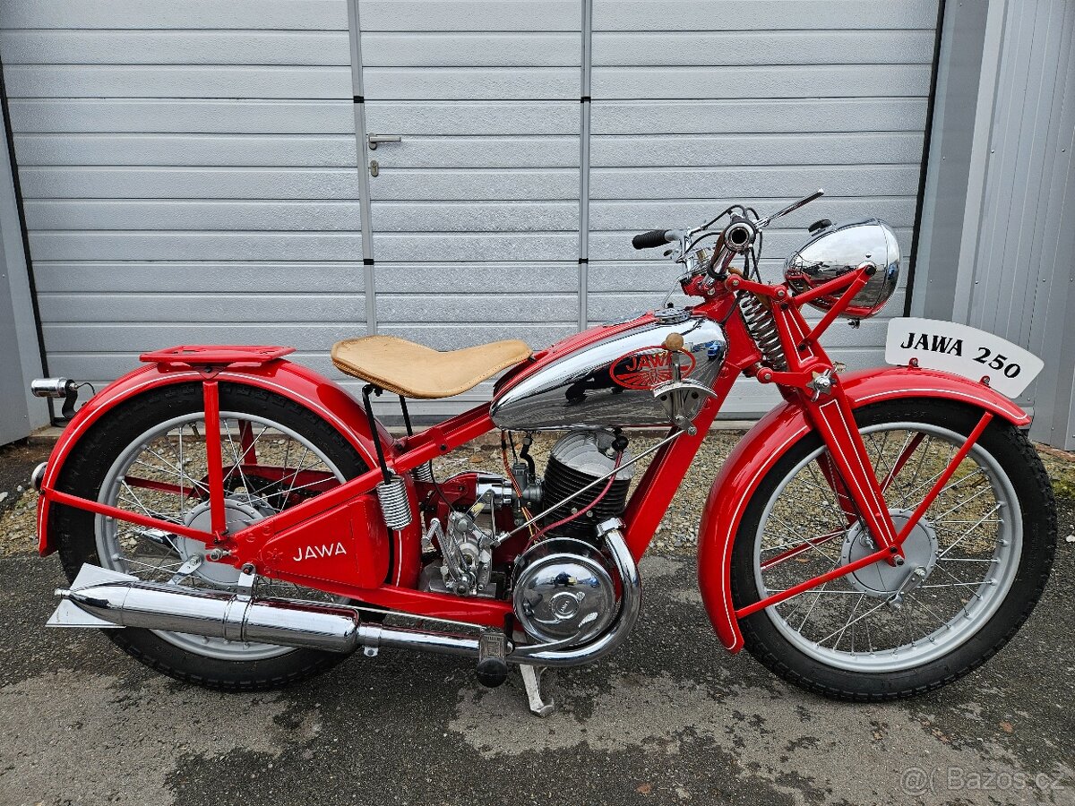 JAWA 250 SPECIAL 1938 BÍLÉ SPZ DOKLADY