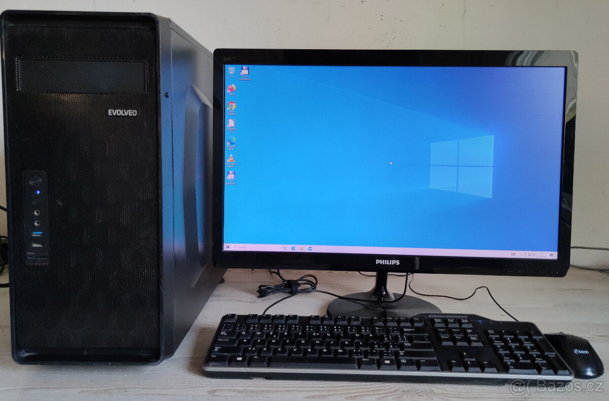 PC sestava-2x3.5Hz-8GB RAM-120GB HDD-24 LCD-W10