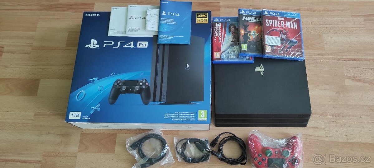 PlayStation 4 PRO 1TB + hry