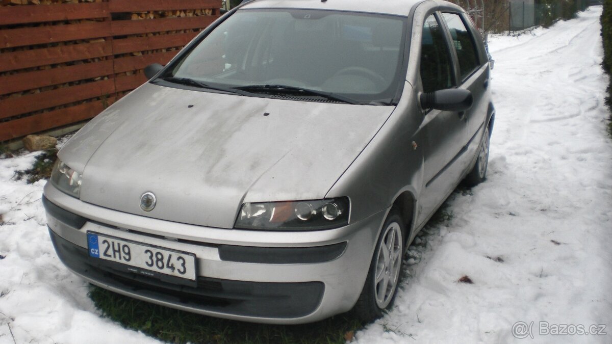 2x Fiat Punto 1,2 benzin, 44KW+59kW, r. 2001+2003