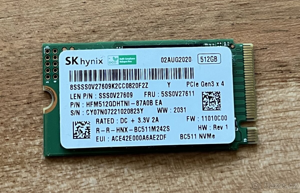 SSD disk SK hynix 512GB M.2 NVMe