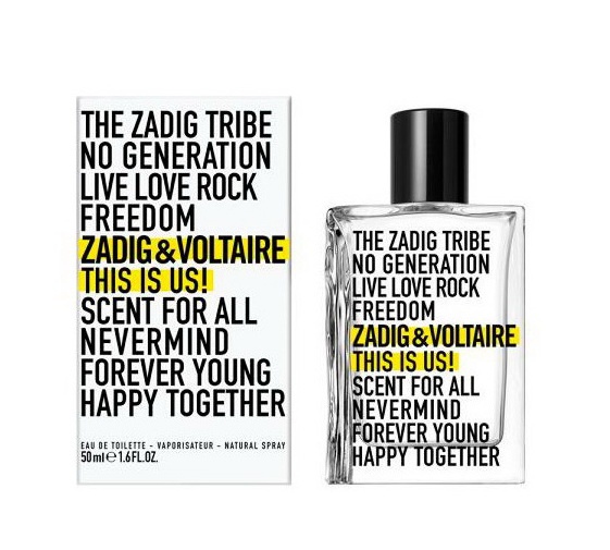 unisex toal. voda Zadig & Voltaire - This is us, 50ml /NOVÁ/