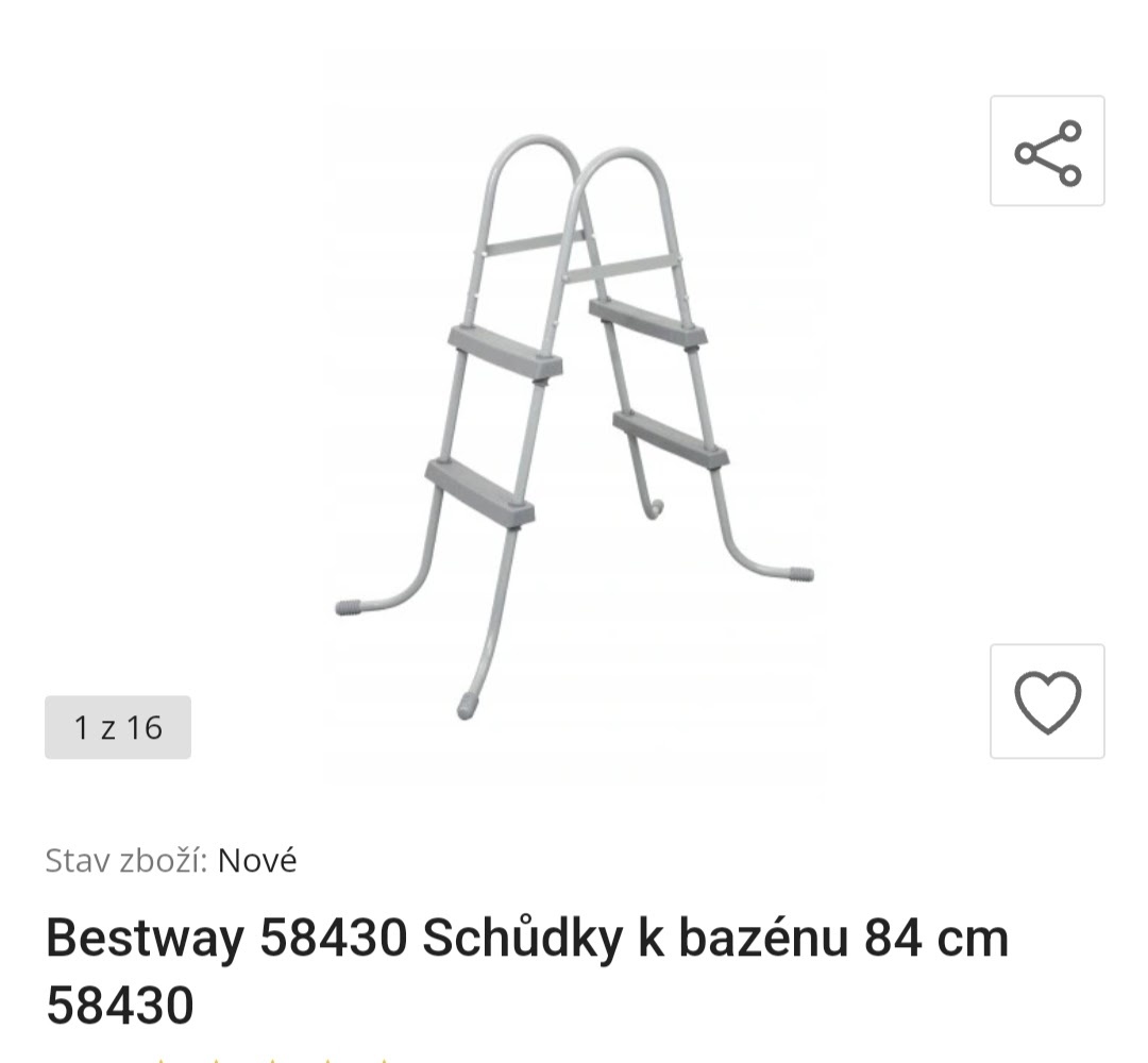 Schůdky k bazénu