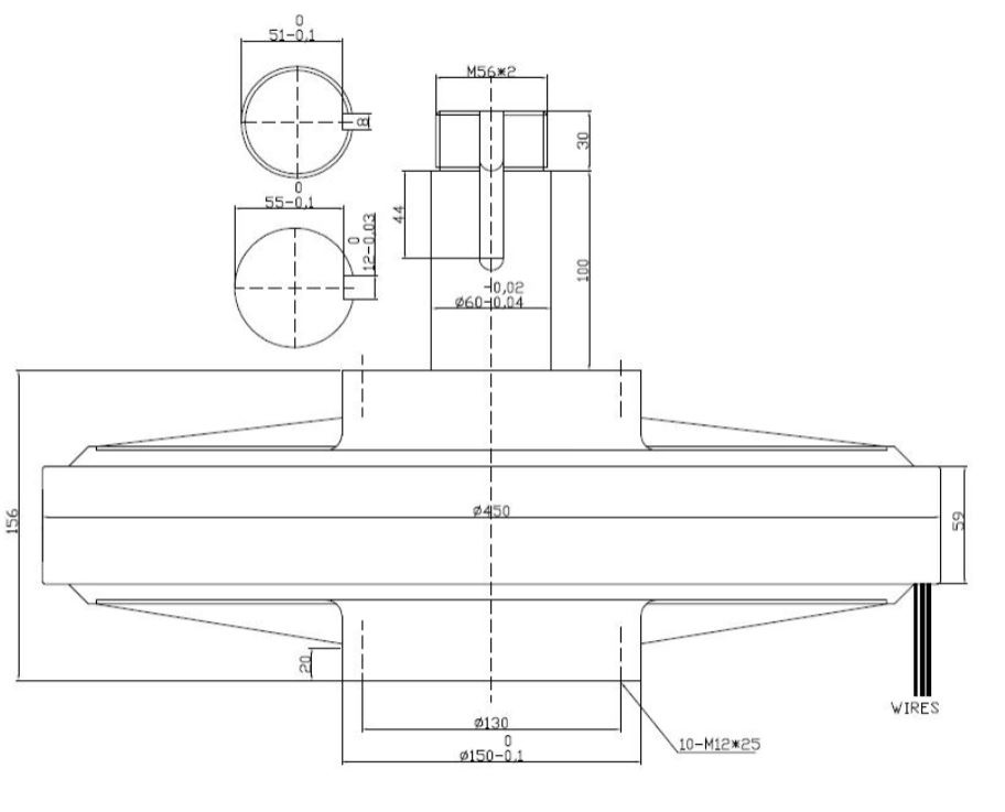 3-fázový generátor pro větrné, vodní elektrárny  10KW-800R