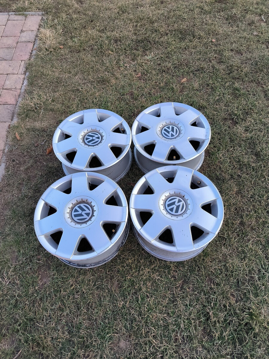 4 org. ALU kola VW 14´, 5x100,  POLO, GOLF