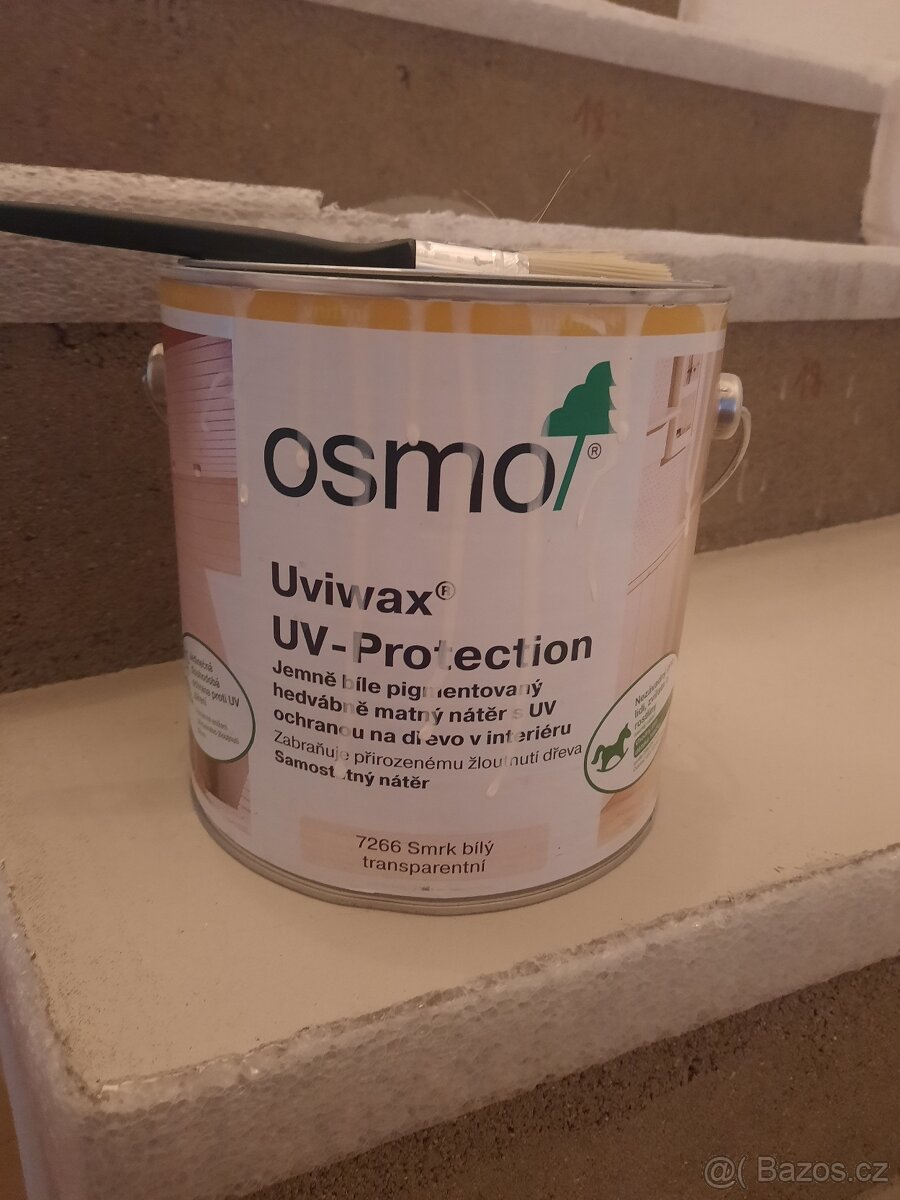 Vnitrni nater na drevo Uviwax UV - protection 7266 bílý smrk