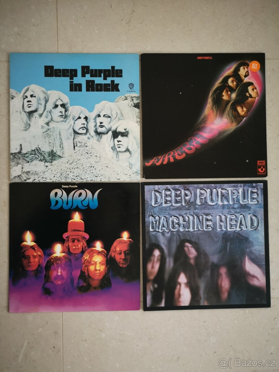 LP desky  DEEP PURPLE, DOORS, IRON  MAIDEN,LED ZEPPELIN