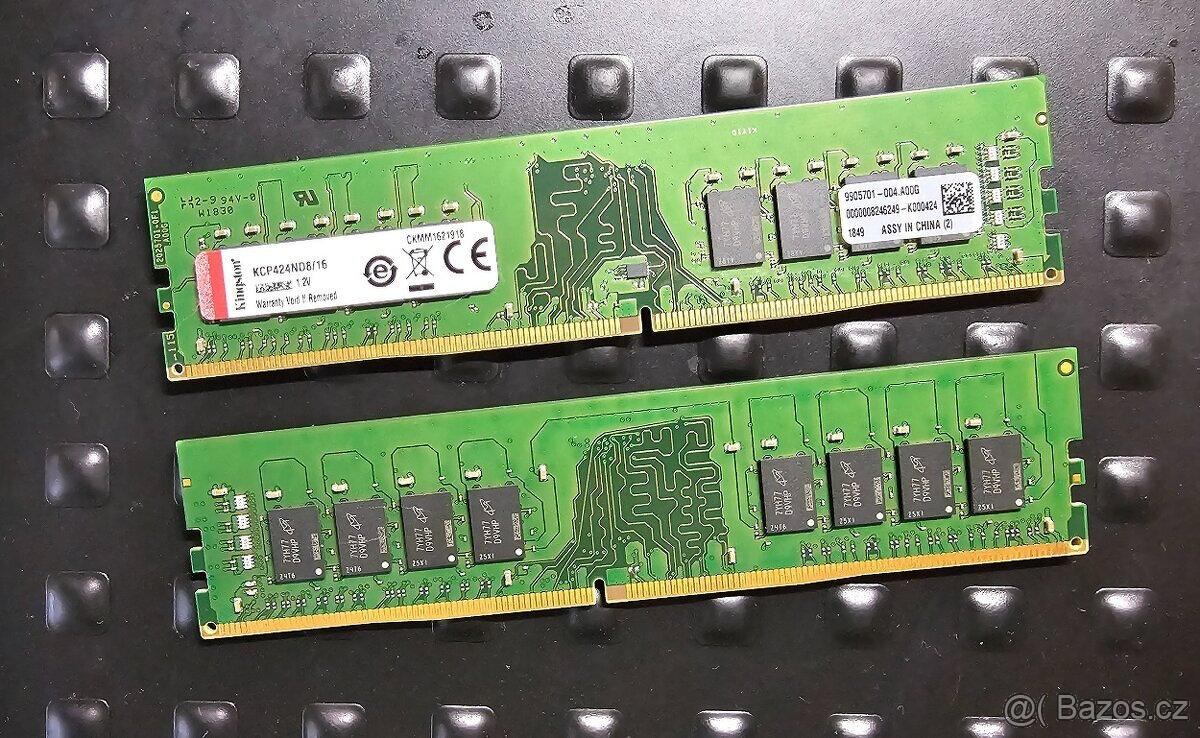 Paměť Kingston 32 GB (2 x 16 GB)  2400Mhz CL17 DDR4