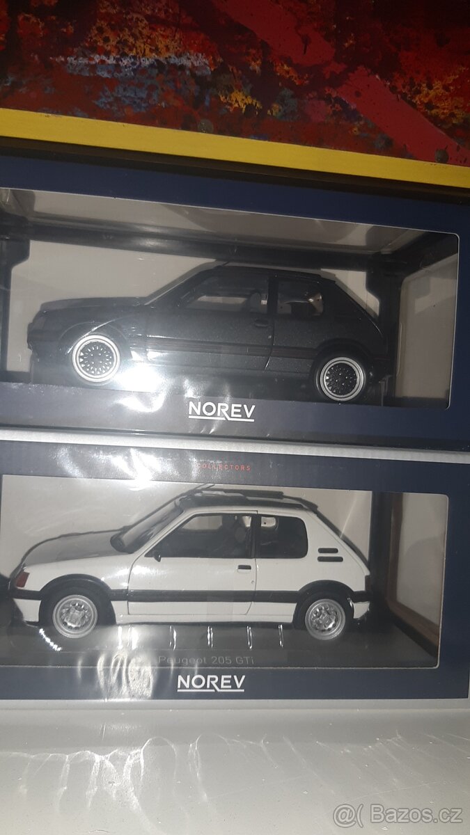 2x Peugeot 205 GTi Norev 1/18