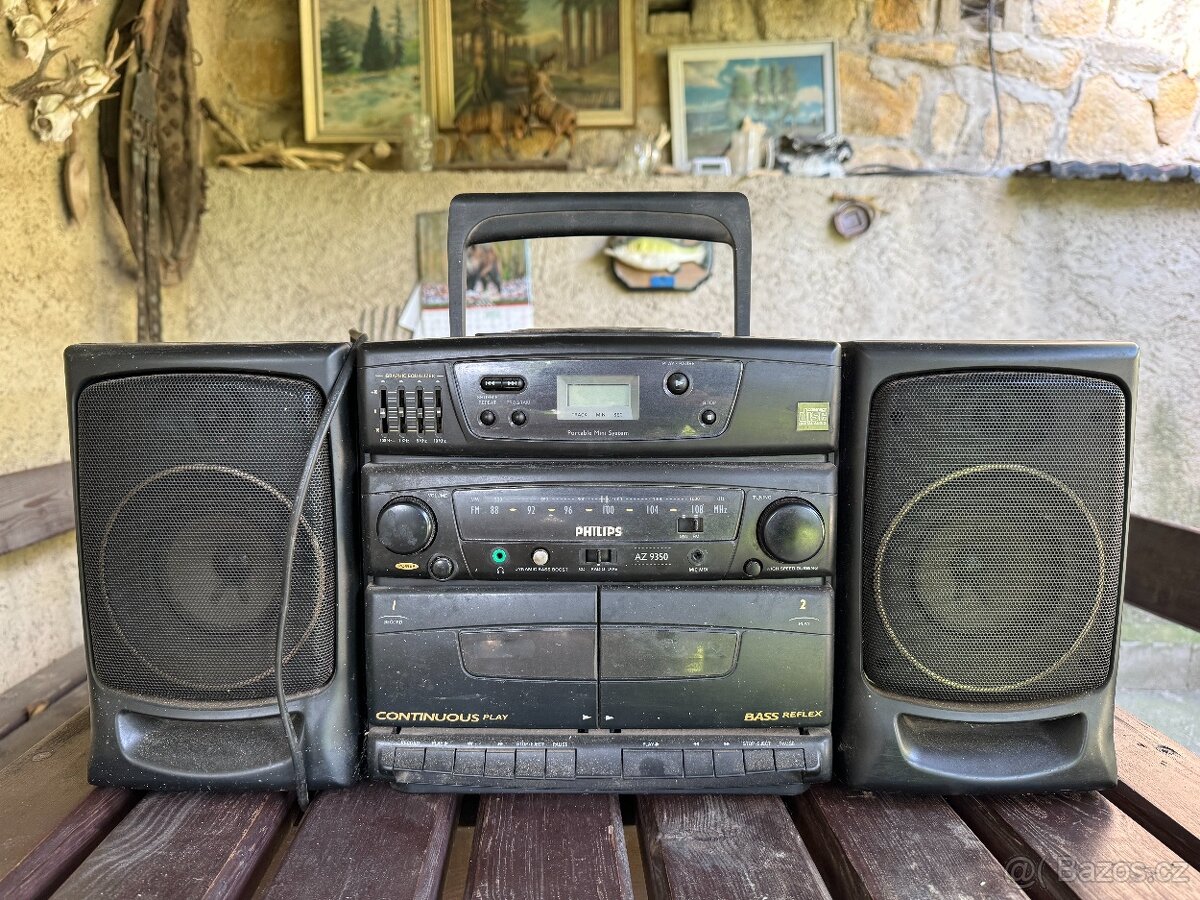 Rádio-magnetofon s CD Philips AZ 9355 boombox