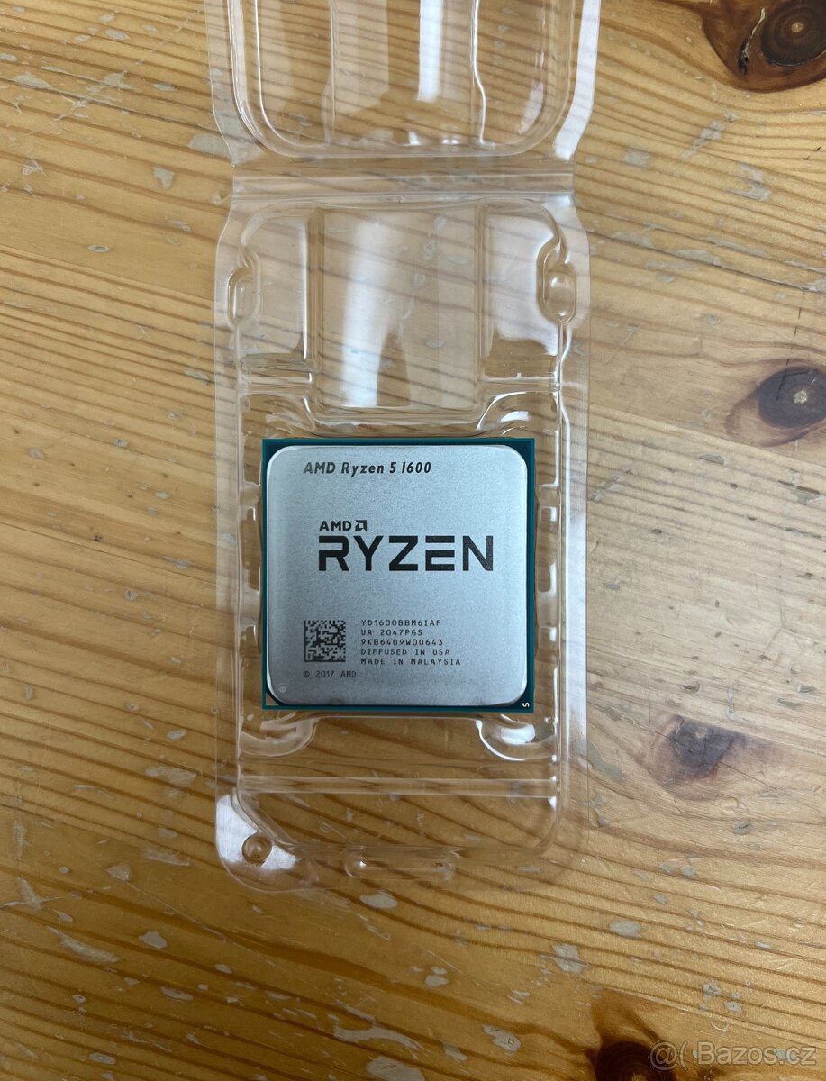 AMD RYZEN 5 1600 6jader 12vláken Socket AM4 Funkční