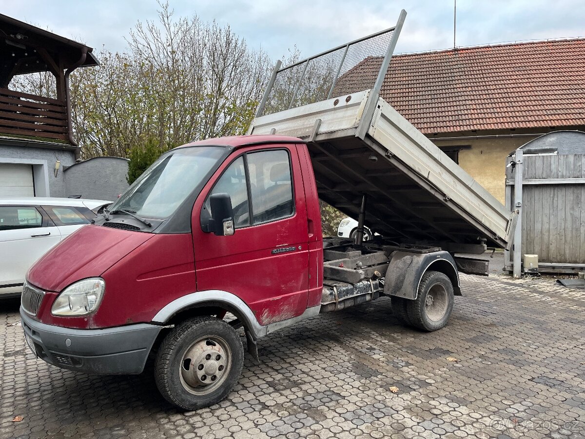 GAZ Gazelle 4x4 2.7tdi Sklápěč , sklopka