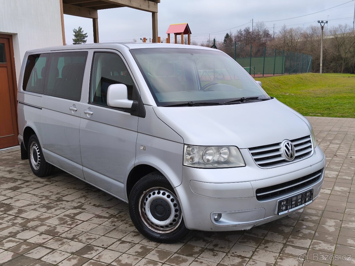 VW Caravelle T5 1.9TDi 77kw,BEZ DPF,8míst,WEBASTO,Tažné zař.