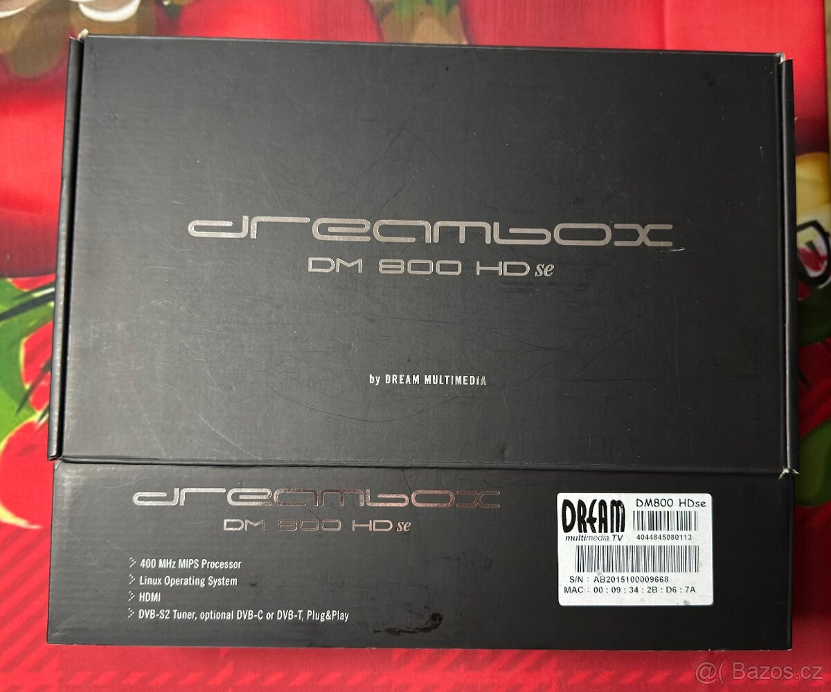 Originál SAT příjímač Dreambox DM 800 HD se - komplet