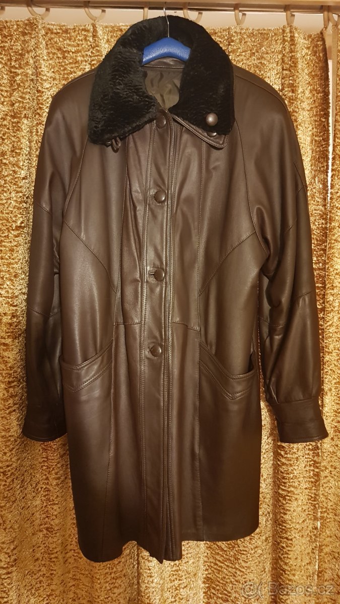 Dámský kožený kabát